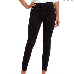 Levi’s mile high super skinny black denim, size 28